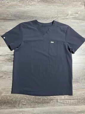 Figs Chisec Three Pocket Scrub Top Women’s Medical Nurse Doctor Gray